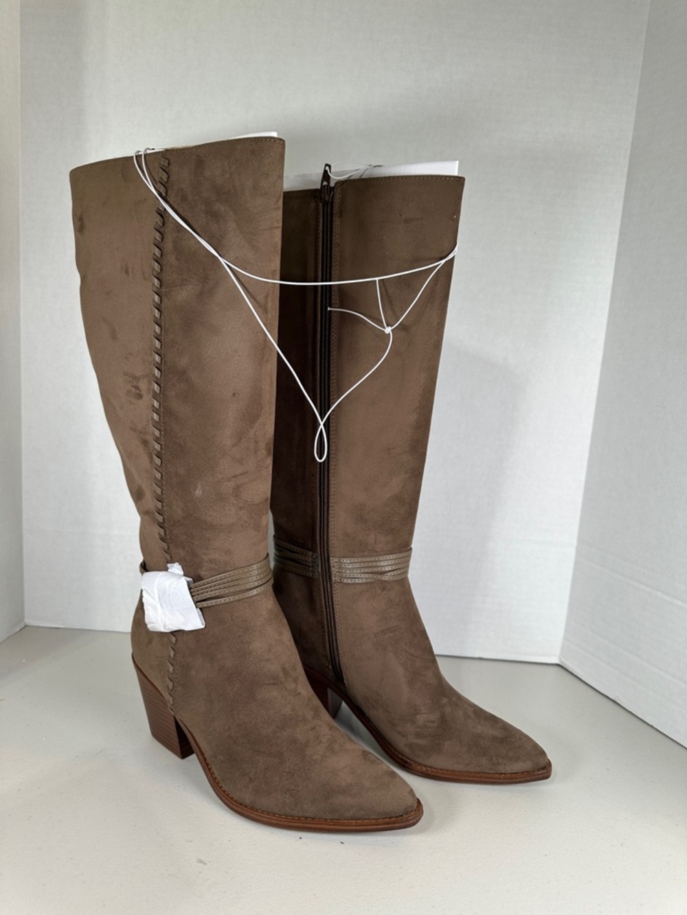 Universal Thread Taupe Brown Over-the-Knee Suede Boots